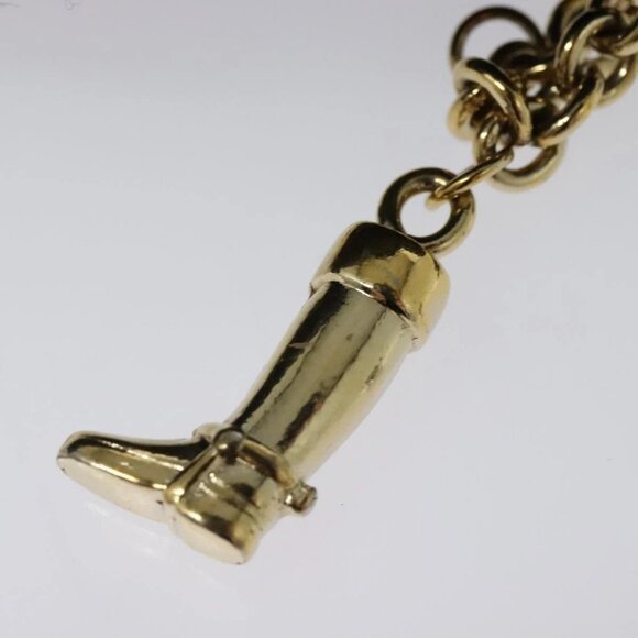 GUCCI GG Canvas Sherry Line Shoulder Bag Black Gold - Picture 8 of 16